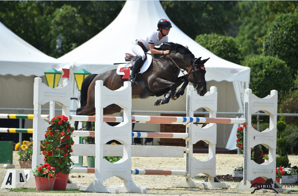 Jörne Sprehe im Sattel ihres Stakkato Gold-Youngsters "Solero 79" im Ostarichi Championat von Wiener Neustadt - Foto: Sibil Slejko